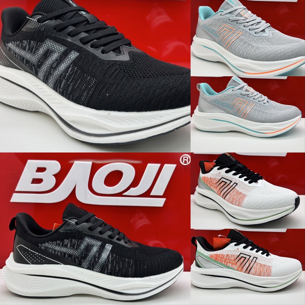 [New 10/2024][รองเท้าวิ่ง] BAOJI บาโอจิ รองเท้าผ้าใบผู้ชาย bjm887