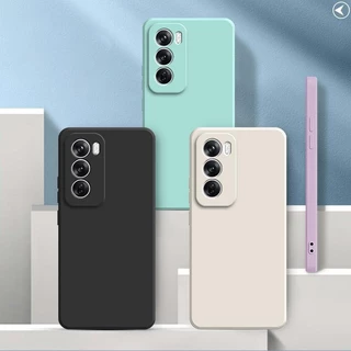 เคส OPPO Reno 12 5g สีทึบ OPPO Reno12 5g เคสซิลิโคนป้องกันการตกสีธรรมดาเรียบง่าย YT