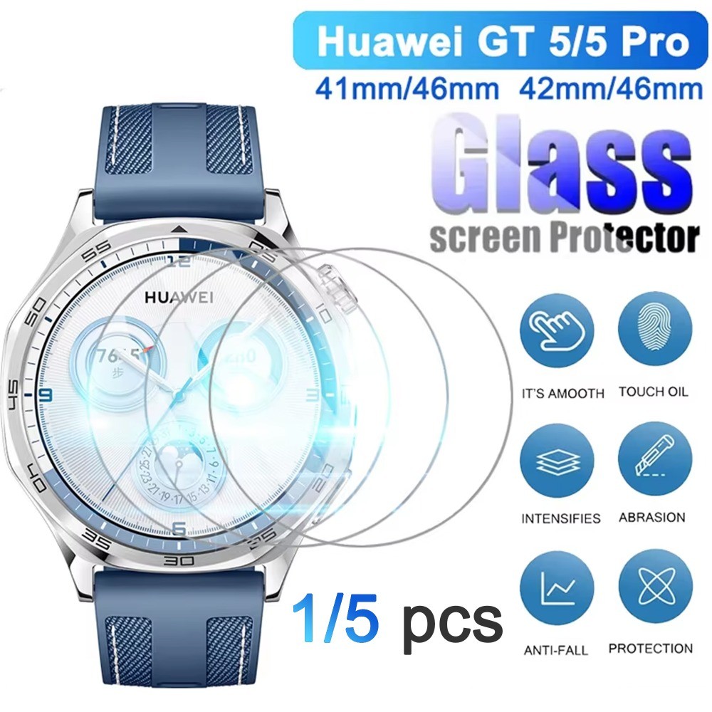 ฟิล์มกันรอยหน้าจอสําหรับนาฬิกา Huawei GT6 Pro 46 มม.41 มม.ป้องกันรอยขีดข่วน HD สําหรับนาฬิกา GT5/4/3/GT6 41 มม.กระจกนิรภัย