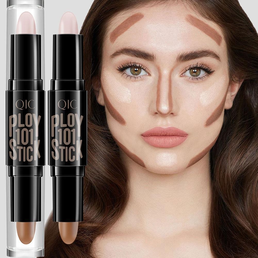 คอนซีลเลอร์ Double V Face Stick 3d Face Brightening Stick Shadow แต่งหน้าปากกา J2k1