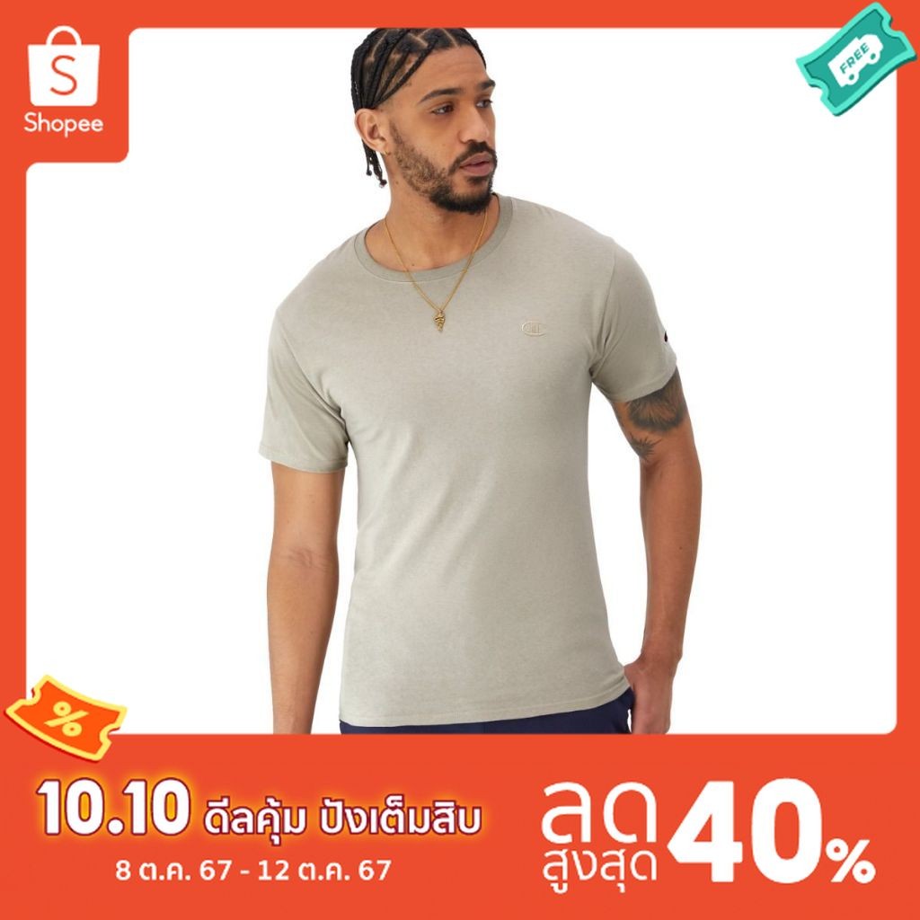 CHAMPION CLASSIC TEE-เสื้อยืดทีเชิ๊ตสำหรับผู้ชาย#T0223-WXV