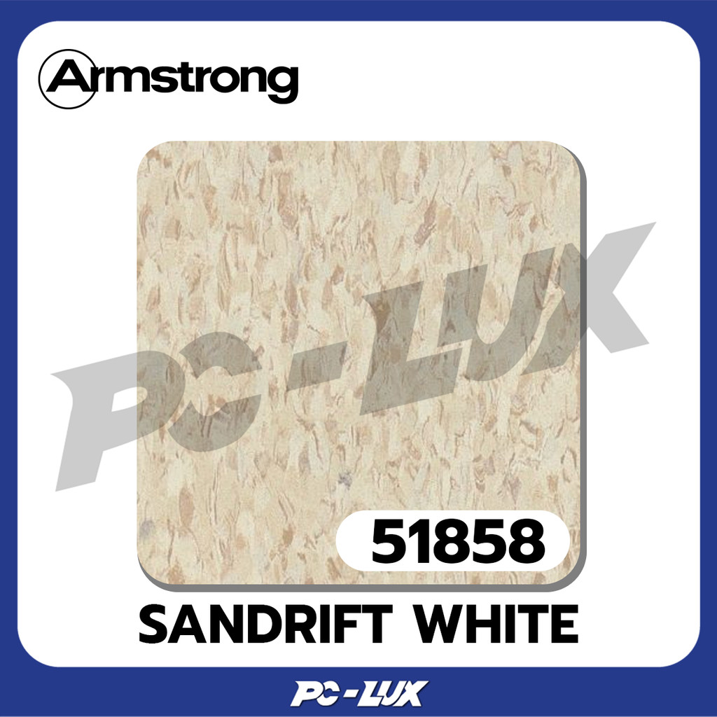 Armstrong กระเบื้องยาง Sandrift White  รหัส 51858