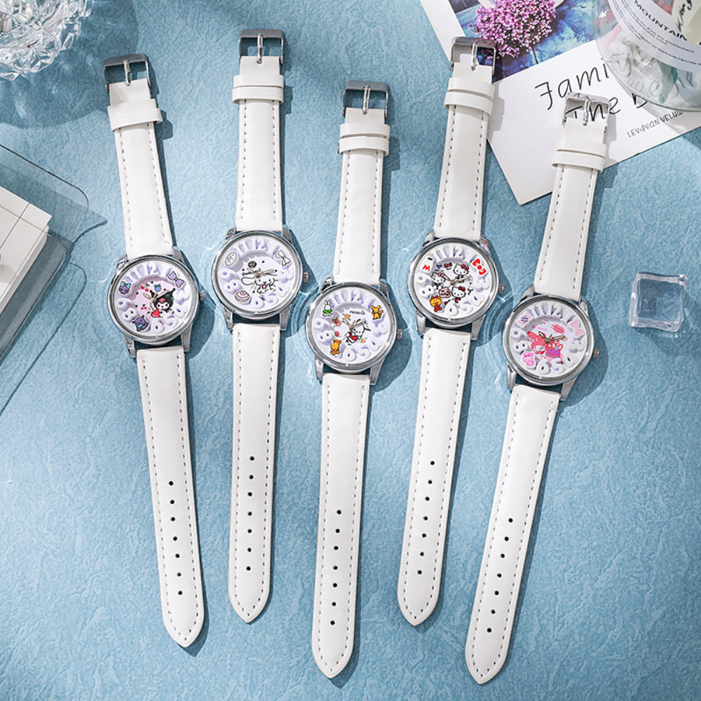 Hollow Out Design Quartz Watch Strap Cute Kt Cat Girl Watch Children Watch Gift