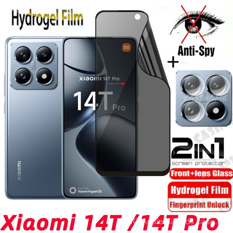 Xiaomi 14 T 14 tpro 2024 Soft Privacy hydrogel ฟิล์ม Anti-Spy ฝาครอบป้องกันหน้าจอ Anti Peek ความเป็น