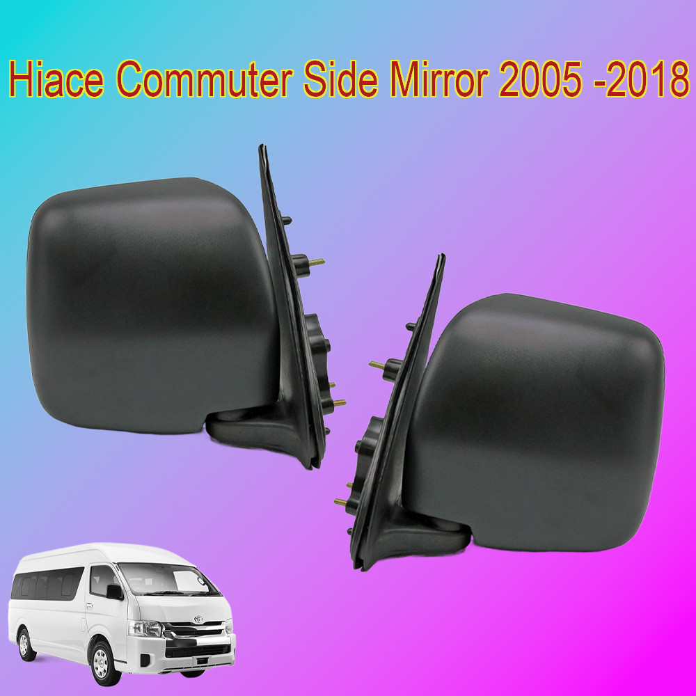 กระจกข้าง HiAce Commuter ทรงตั้ง กระจกมองข้างรถยนต์ โตโยต้า คอมมูเตอร์ ครอบกระจกมองข้าง For Toyota HIACE COMMUTER 2004-2018 ราคา ถูกที่สุด ดีลบีเคเค แกลเลอรีภาพที่ 8