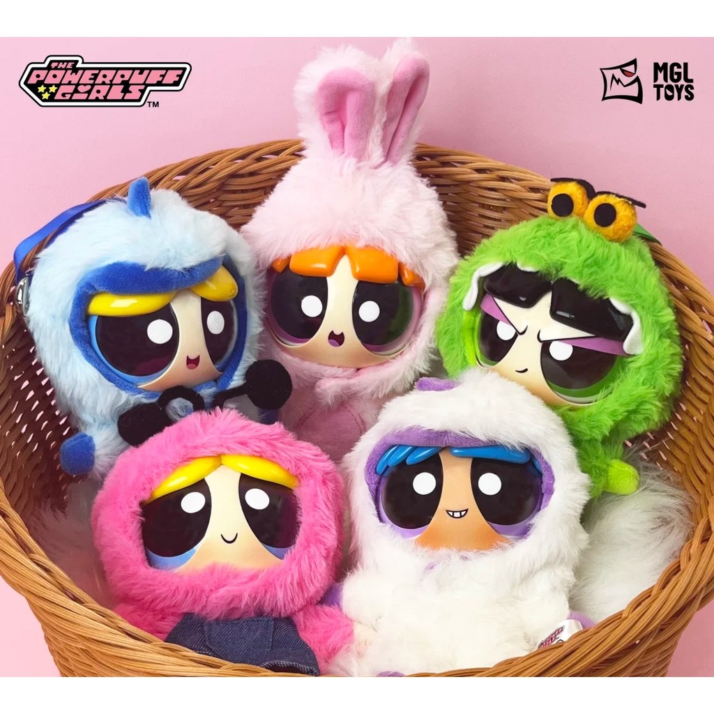 Powerpuff Girls Plush Party กล่องตาบอดของเล่นอินเทรนด์Figurine เครื่องประดับเทศกาลของขวัญตกแต่งตุ๊กตา Kawaii ของขวัญวันเกิดสาว