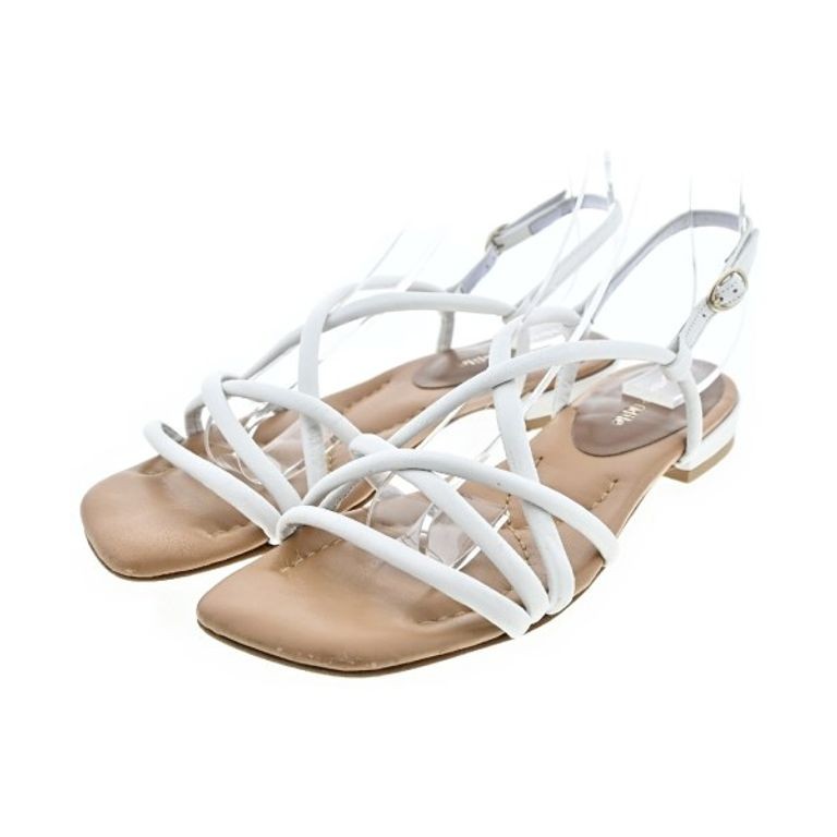 Odette e Odile Sandals Women White 23.5cm Direct from Japan Secondhand