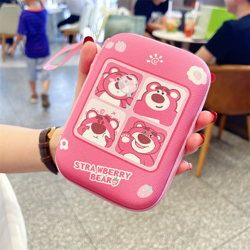 น่ารัก Snoopy Data Cable Digital Storage Bag Charger Power Bank Power Bank Travel Bag Electronic Product Accessories Organizer Bag