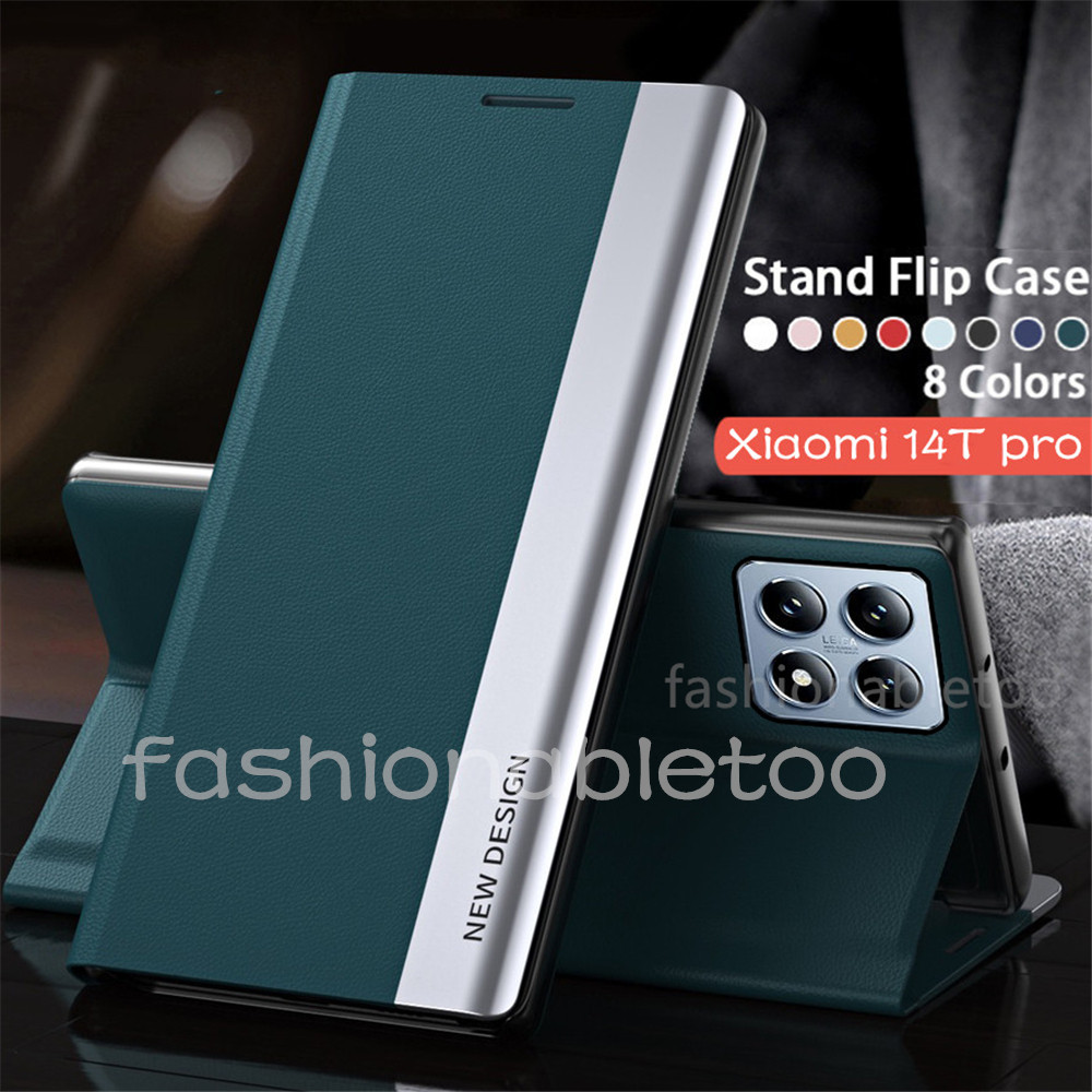 Matte Flipหนังเคสโทรศัพท์สําหรับXiaomi 14T pro 14tpro 14 Ultra 14ultra 1 4 Xiaomi14T pro Xiaomi14Tpr