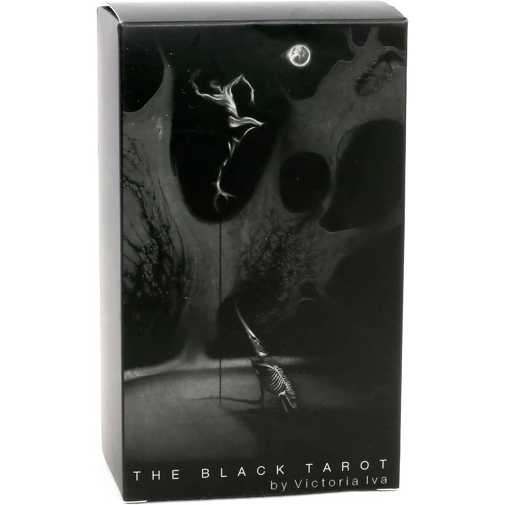 Da Brigh Black Tarot Deck, Black and White Tarot Deck with Guide Book, Shadow Work Tarot, Alternativ