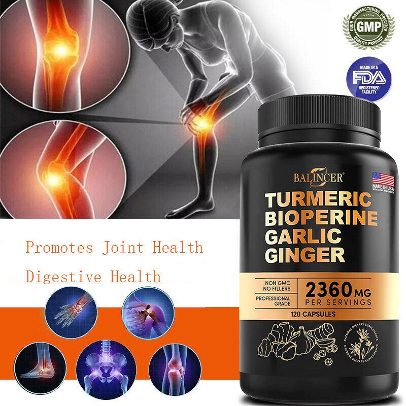 สารสกัดจากขมิ้น Black Pepper Standardized Turmeric Curcumin 2360 mg 120 แคปซูล