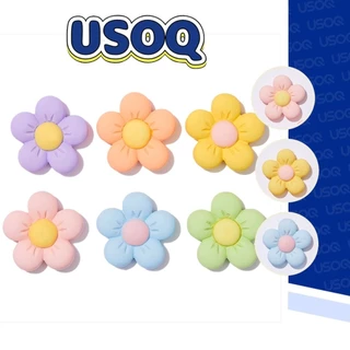Usoq jibbitz Hole Shoes Flower Macaron Five-Petal croc Flower