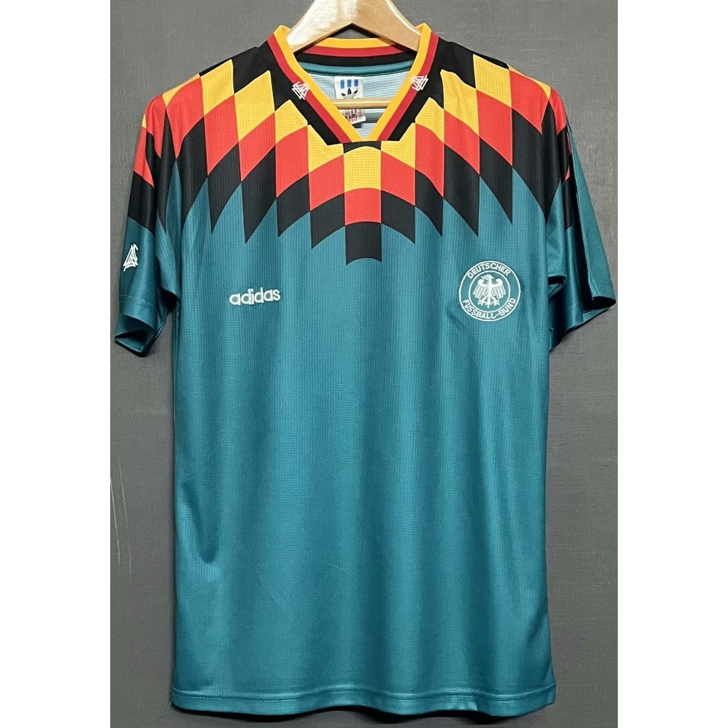 1994 Vintage Germany Away Jersey S-XXL เสื้อฟุตบอลกีฬาแขนสั้นแห้งเร็ว AAA