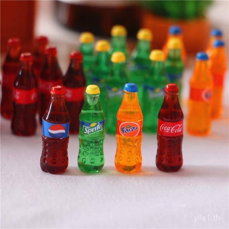 Dollhouse1: 12 Dollhouse Mini จําลองบรรจุขวด Cola โซดาเครื่องดื่มอุปกรณ์เสริมอาหารขนาดเล็กของเล่น DIY ฉากรุ่น