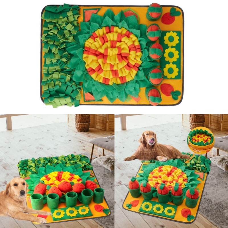 การใช้กิจกรรมขนแกะนุ่ม Snuffle Mat สําหรับทักษะการศึกสุนัขช้าลงกิน Pace - รูปที่ 3