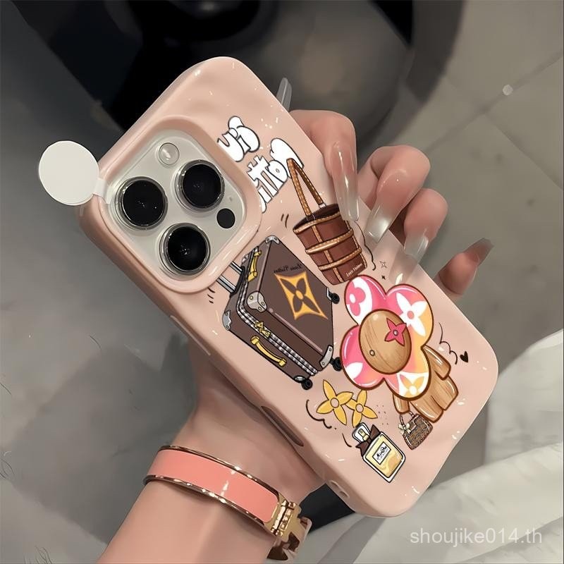 โทรศัพท์มือถือการ์ตูนเพชรน้ําหอมกรณีการเดินทางสําหรับiPhone 11 14 16 12 13 15 15PRO 12PRO 14PROMAX 1