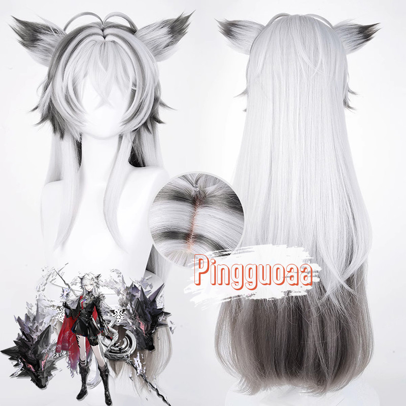 【Manmei】Arknights Lappland the Decadenza Cosplay Wig 80cm Long Heat-Resistant Synthetic Hair