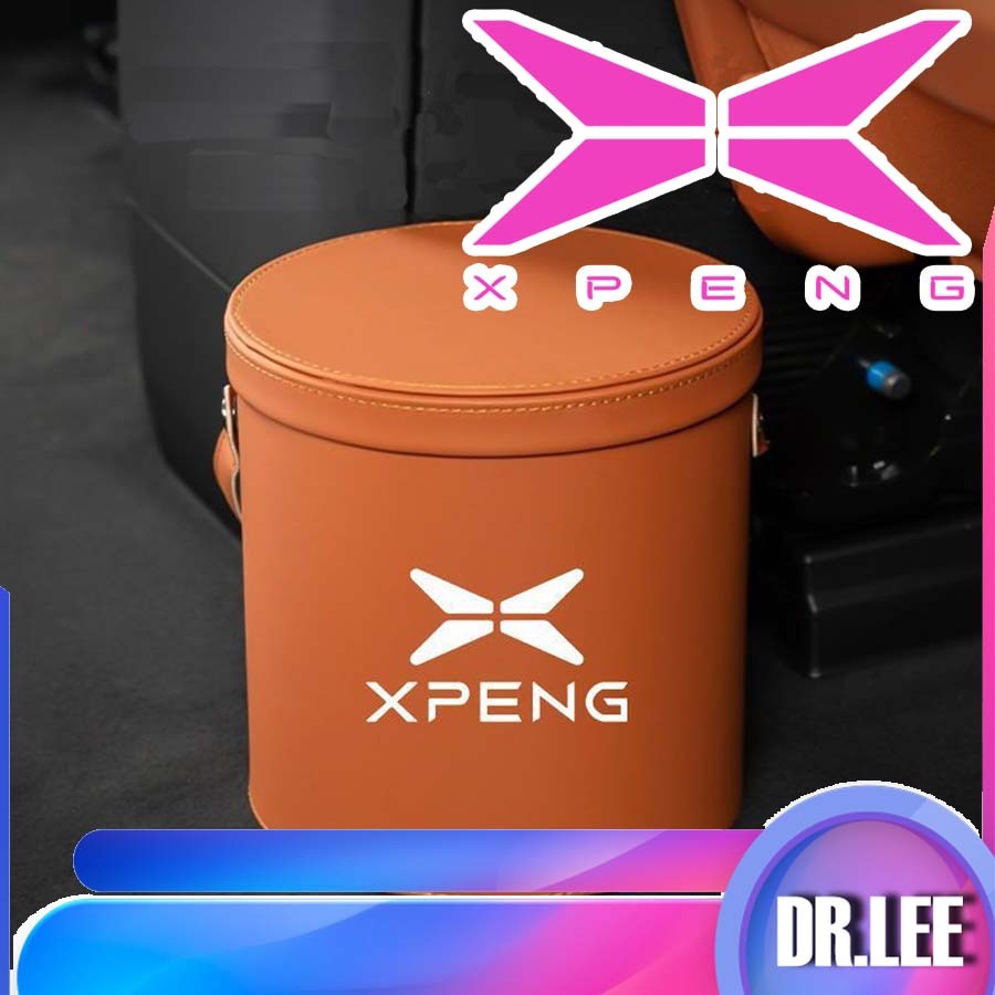 [พร้อม] XPENG G6 พื้นผิวหนังรถพร้อมฝาปิดถังขยะถังเก็บ XPENG X9 Body Kit ตกแต่งรถ XPENG X9 EV รถอุปกร