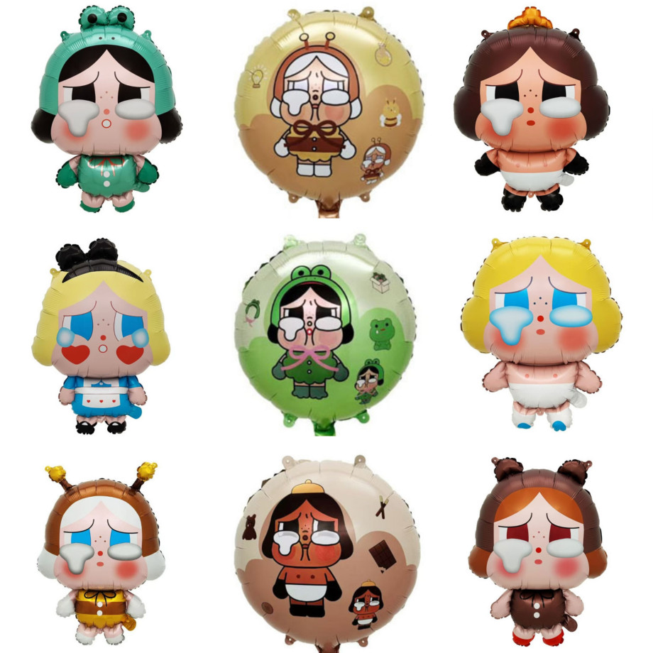 ขายร้อน คริเบบี้ ร้องไห้เด็กการ์ตูนอลูมิเนียมฟิล์มบอลลูนป๊อปมาร์ทร้องไห้เด็กงานเลี้ยงวันเกิดตกแต่งตกแต่งตกแต่งงานเลี้ยงวันเกิดพรรคตกแต่งวันเกิดบอลลูนพรรคอ