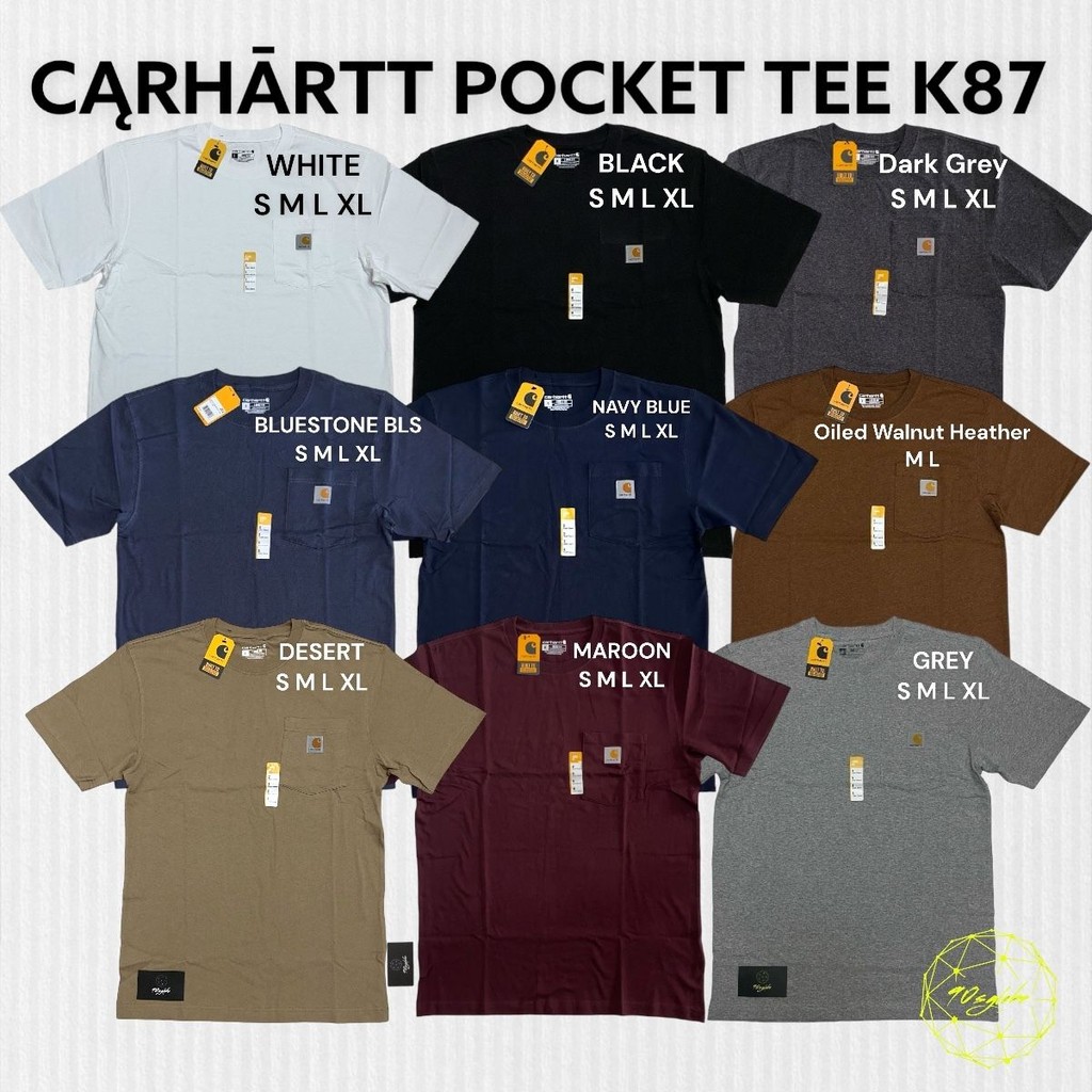Carhartt Pocket Tee K87 USA แขนสั้น