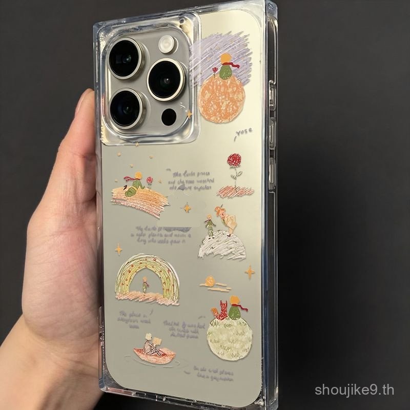 Ice Crystal Cube Fairy Tale Rose Little Prince Ice Crystal Cube เหมาะสําหรับเคสโทรศัพท์ iPhone เหมาะ