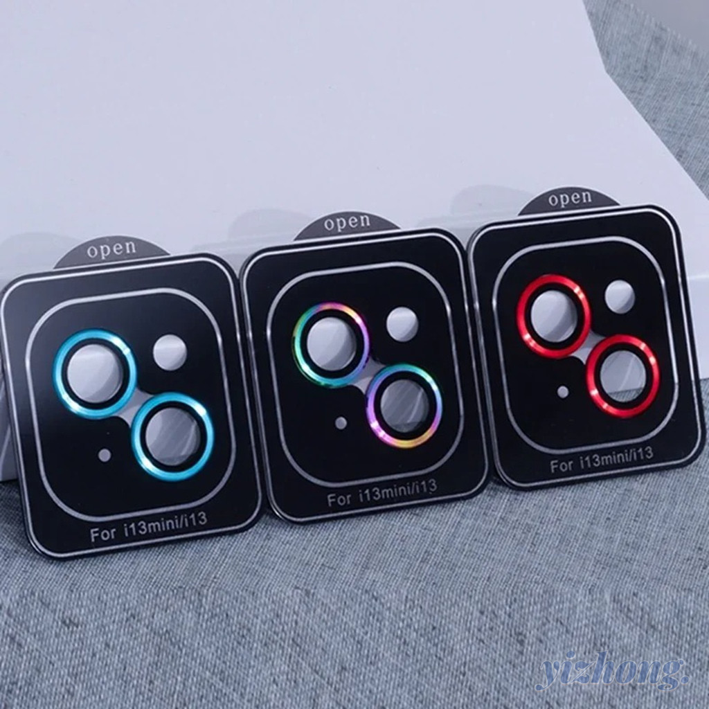 กระจกนิรภัยกล้องเลนส์ฝาครอบป้องกันสําหรับ ไอโฟน 16 15 มือโปร สูงสุด 14 บวก 13 มินิ 12 ฟิล์มป้องกันติดตั้งง่าย