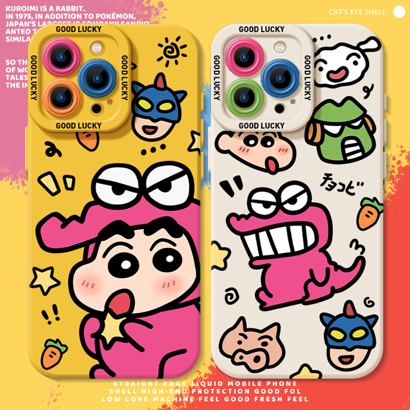 Crayon Shin-Chan เหมาะสําหรับ iqoo13 เคสโทรศัพท์ neo10pro ไดโนเสาร์ z9turbo + OnePlus 12t ชุด 11s คู
