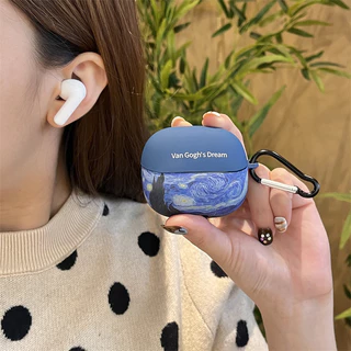 สําหรับ Baseus BP1 Pro เคส Case เคสหูฟังบุคลิกภาพ Niche starry sky wave รูปแบบ