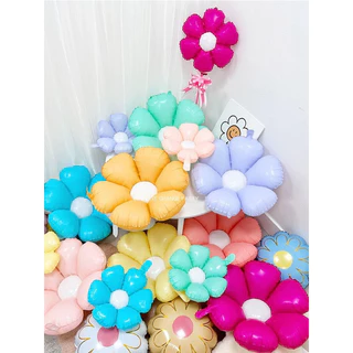 ลูกโป่งเดซี่ เดซี่ เดซี่พาสเทล รุ่นใหม่ ขนาดใหญ่ ขนาดเล็ก ดอกไม้ สีแมท