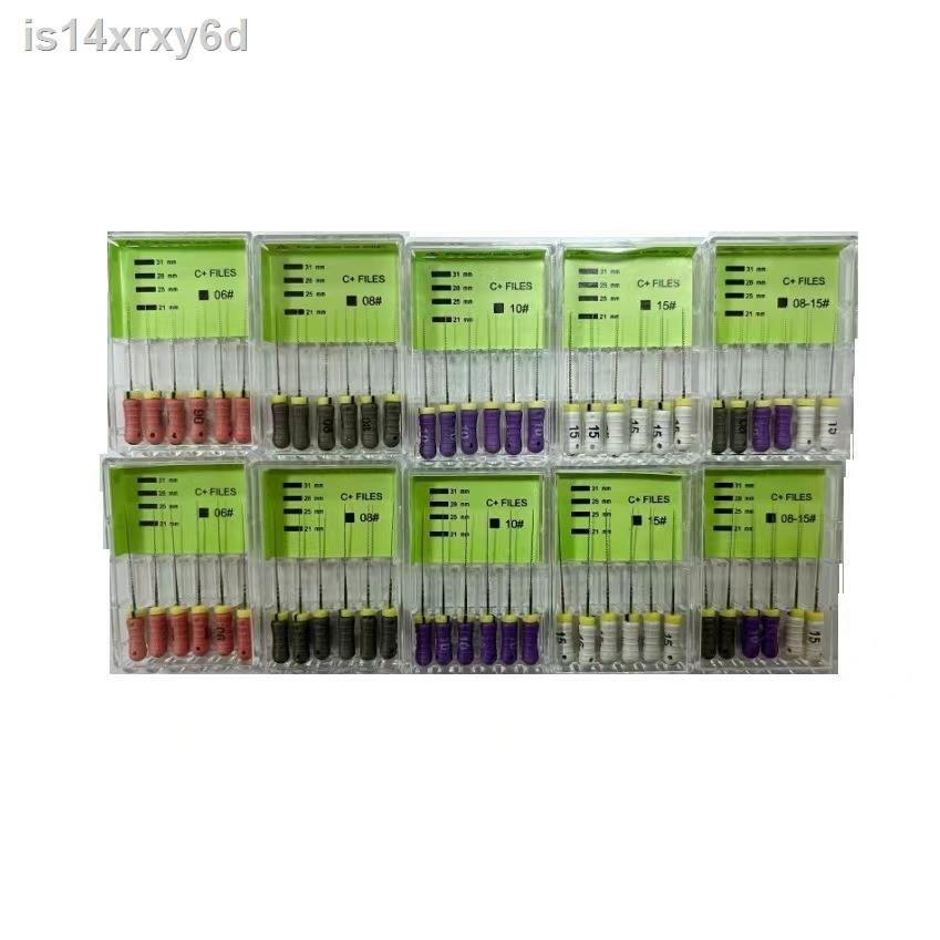 Dental C plus Files 21mm/25mm Stainless Steel Endo Files Endodontics Root Canal File For Calcificati