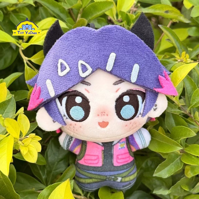 VALORANT Neon Clove น่ารัก10เซนติเมตรมินิตุ๊กตาตุ๊กตากดเสียงของเล่นสนุก