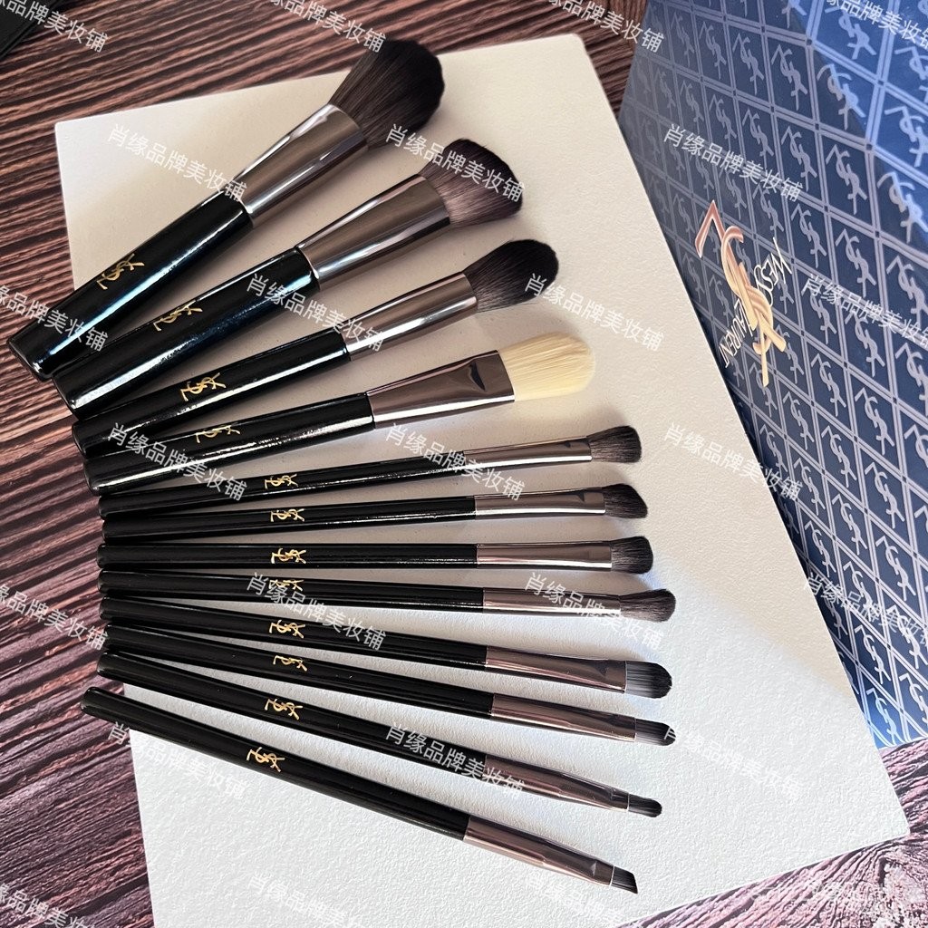แปรงคอนซีลเลอร์ Blush Set Brush Soft Loose Powder Brush Beauty Ysl Set Saint Highlight 12 แปรงแต่งหน