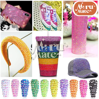 เพชรตกแต่ง คริสตัล 2 มม.💎(A)สีรุ้งใส A🌈(2,000 เม็ด) เพชรรุ้ง ติดแก้ว ติดผ้า เพชรกลม เพชรครึ่งซีก พลอยเทียม เพชรเทียม ...