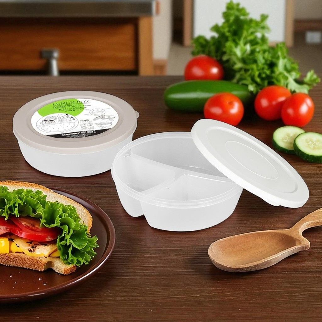 กล่องถนอมอาหาร 3 ช่อง ทนร้อน-เย็น เข้าไมโครเวฟได้ Keyway รุ่น PI-2412 กับ PI-2413 - รูปที่ 2