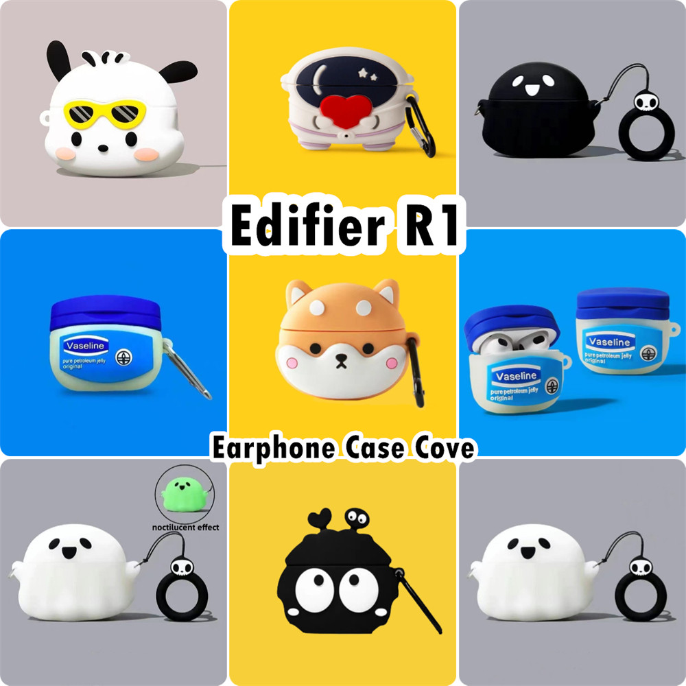 บูติกดั้งเดิมสําหรับ Edifier R1 Case เคสหูฟัง Niche Cartoon Style Soft Silicone Casing