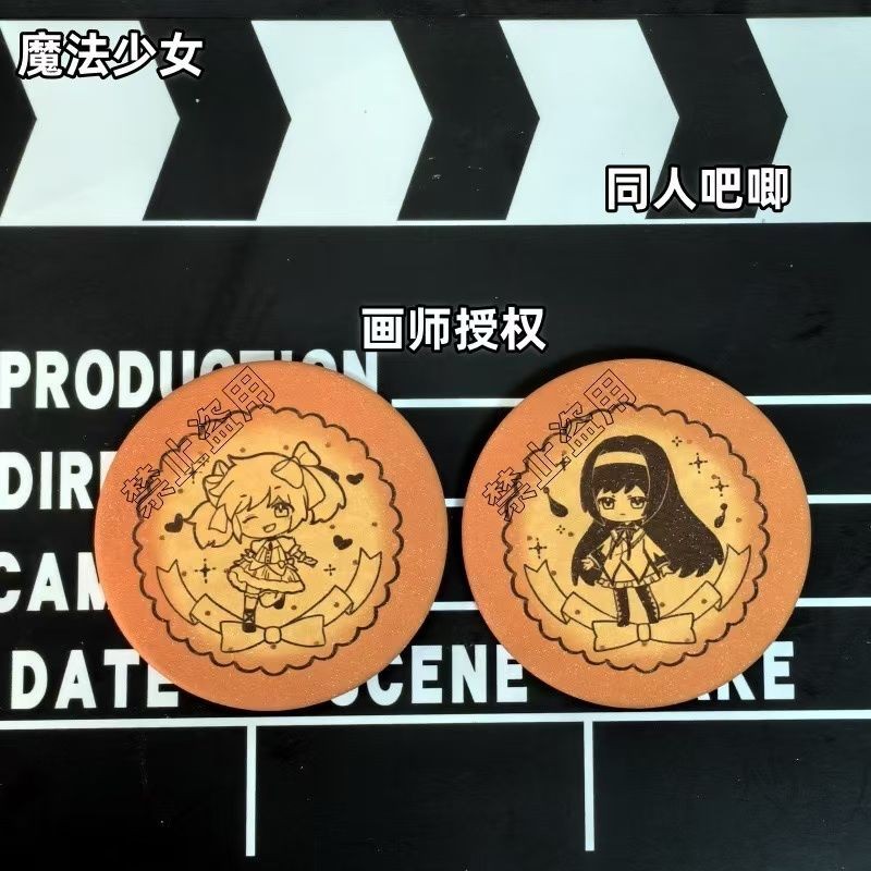 สินค้าใหม่พร้อมสต็อก Magical Girl Madoka Fan สินค้าต้นฉบับ Shikame Yuan Xiaomei Yanba Mami 58mm Plus