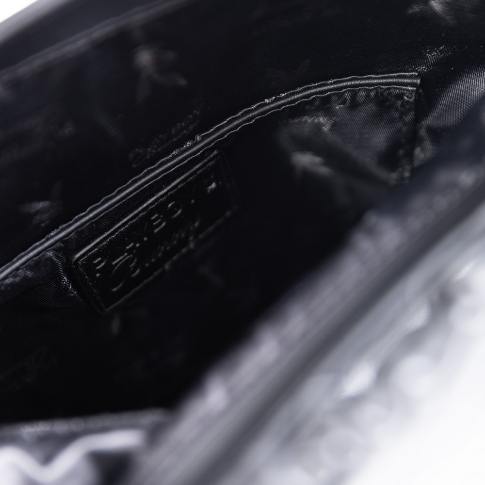 Playboy รุ่น Litty Flap Clutch Bag กระเป๋าสะพายข้างผู้หญิง รหัส ST-B253PB624 ดีไซน์ทรง Flap Clutch แถมฟรีPom Pom charm - รูปที่ 7