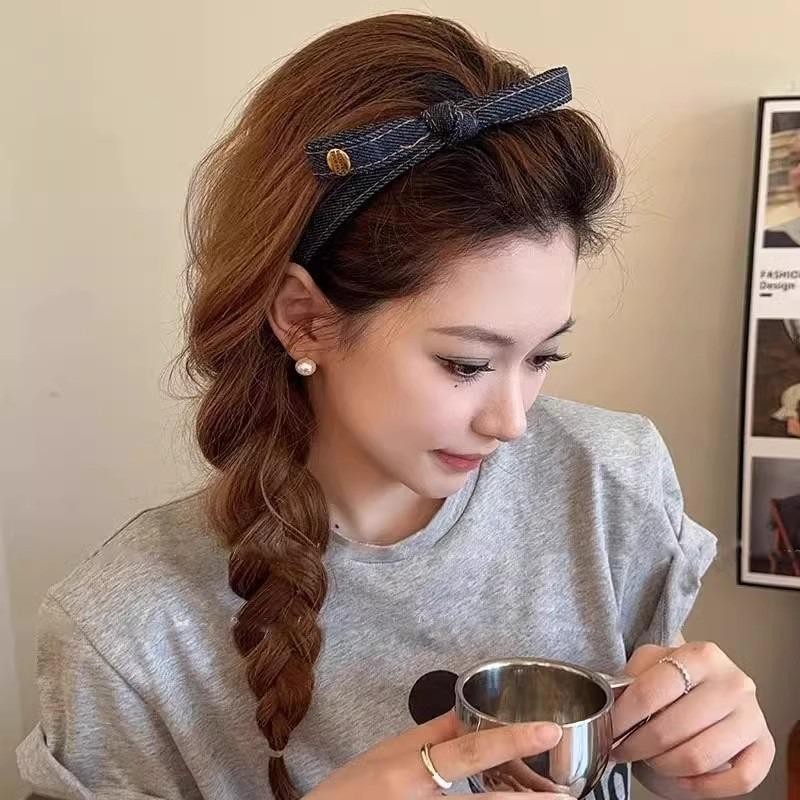 โบว์คาวบอยสไตล์เกาหลี สำหรับนักเรียน พร้อมใช้เป็นของขวัญหรือติดผม