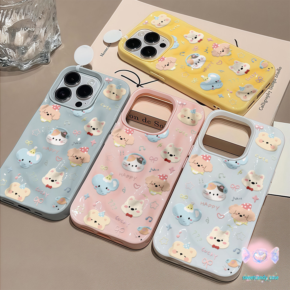 💖จัดส่งในพื้นที่💖 เคสเหมือนอุกกาบาต น่ารัก อวตารสัตว์การ์ตูน  สําหรับIPhone16 15 14 13 12 11 7 8plus Pro Promax X XR XS