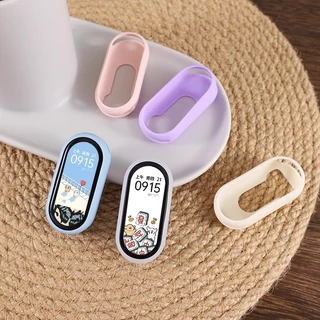 เคสซิลิโคนสําหรับ Xiaomi Mi Band 10 8 9 NFC soft Protector กันชน Shell Hollow Out Cases กรอบกันชนอุปกรณ์เสริม