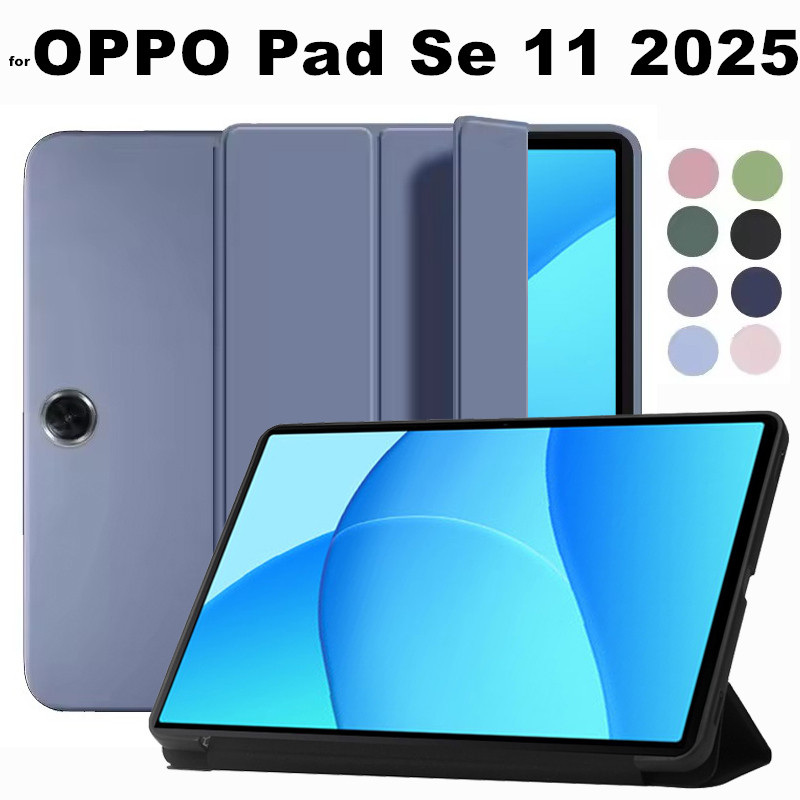 Smart Case for OPPO Pad SE 11 2025 เคส ตรงรุ่น สีพาสเทล มีช่องใส่ปากกา For Redmi Pad2 / Pad 2/Pad Neo050