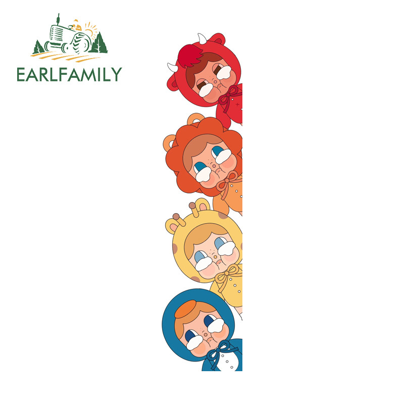 EARLFAMILY Crybaby การ์ตูน Peeking สติกเกอร์รถสร้างสรรค์ตลกรถจักรยานยนต์สเก็ตบอร์ดกระเป๋าเดินทางบุคลิกภาพไวนิล Decal Scratch-Proof รถสินค้า
