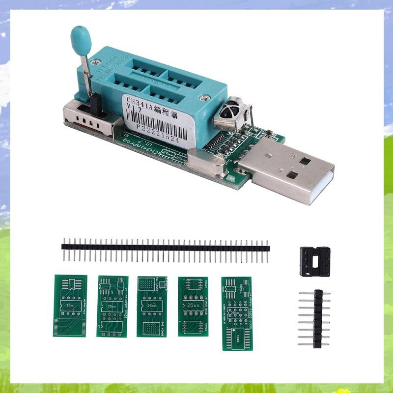 1 ชิ้นโลหะ Ch341A โปรแกรมเมอร์ V1.7 1.8V W25Q64Fw W25Q128Fw อะไหล่