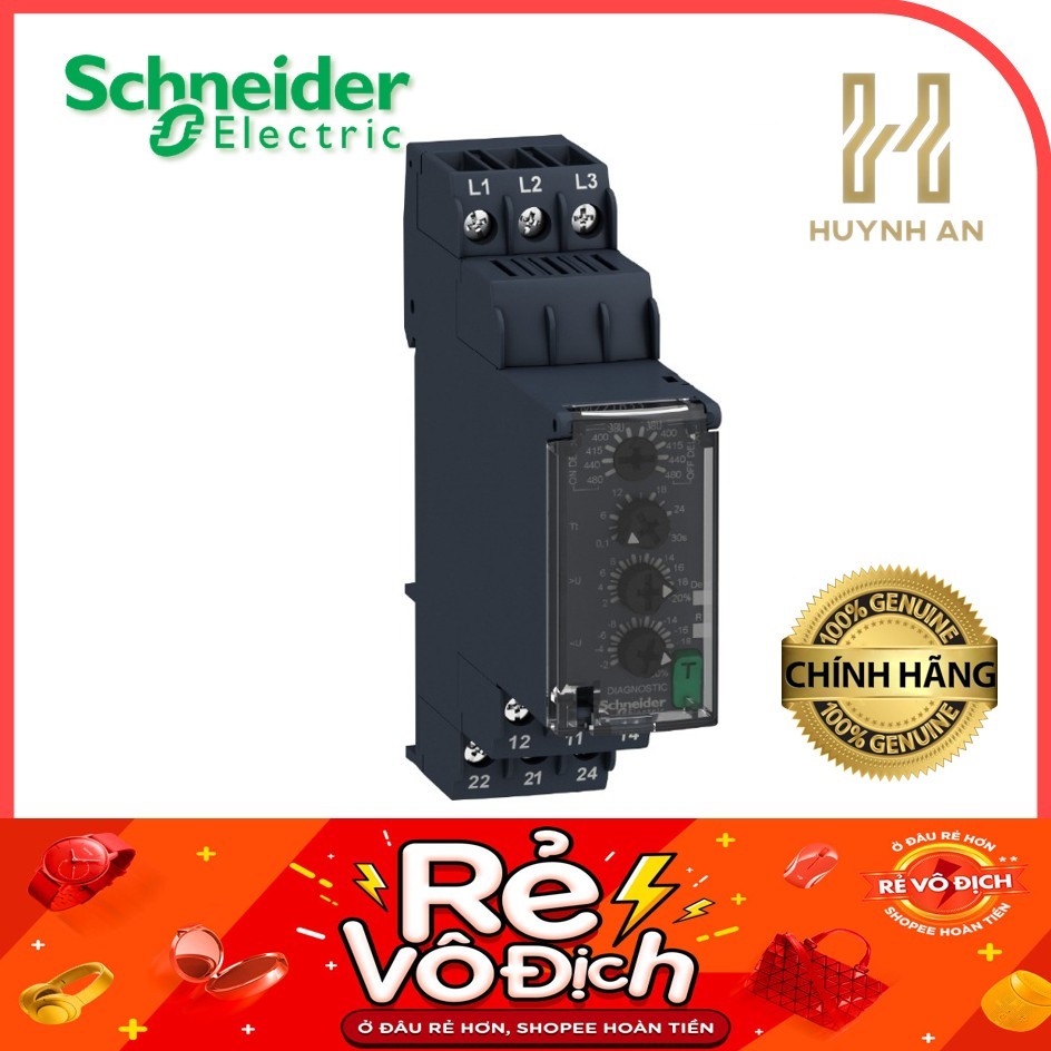 รีเลย์และควบคุมรีเลย์ - (2C/O) - 15VA - 8A - 1500ms - Schneider Electric - RM22TG20 RM22TR33