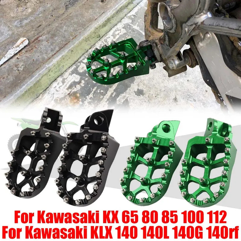 YES For Kawasaki KX65 KX80 KX85 KX100 KX112 KLX140 KLX140L KLX140G Motorcycle Accessories Footrest F