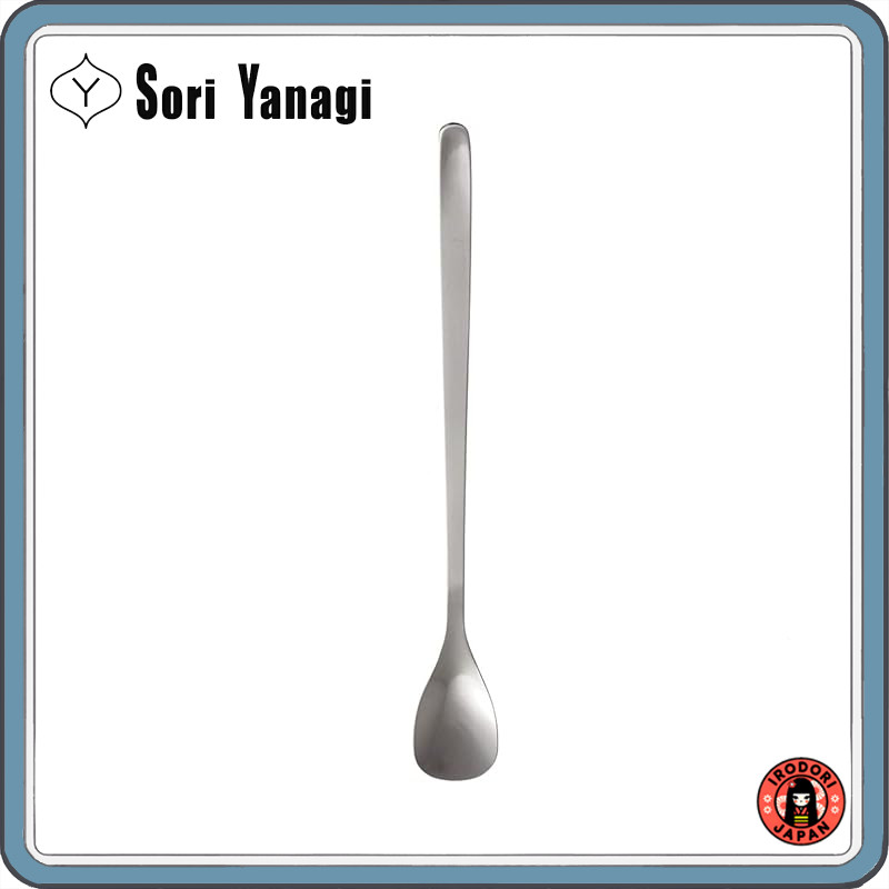 Yanagi Sori Design Simple Form Cutlery Stainless Steel Parfait Spoon Designed for Easy Scooping of D