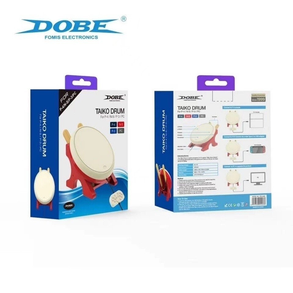 DOBE สวิตช์เดิม Taiko Drum PS4/PS3/PC 4-in-1 Taiko Drum Accessories oled Universal