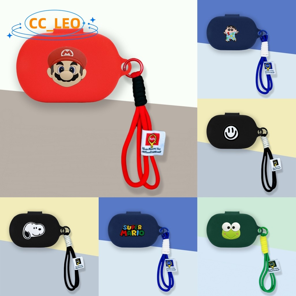 For EDIFIER Comfo CC Case Cartoon Snoopy Lanyard Cute EDIFIER Comfo Flex Silicone Soft Case Suitable