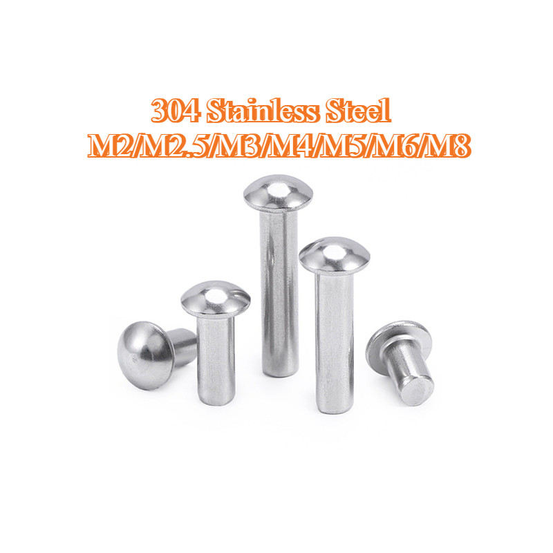 304 สแตนเลสสตีลครึ่งวงกลมหัว Rivets/Blind Rivets M2/M2.5/M3/M4/M5/M6/M8 (CD-PH)
