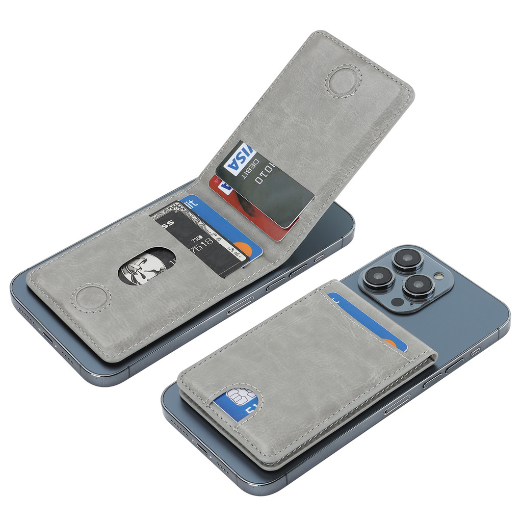 Mag-Safe Wallet case รองรับ iphone 16/15/14/13/12 กระเป๋าสตางค์หนัง PU
